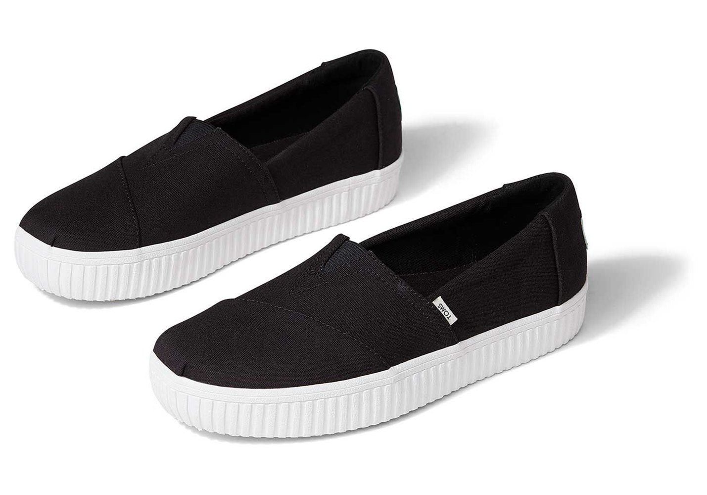 Toms Espadryle Damskie Czarne - Alpargata Indio Slip On - 19CUVLGHN